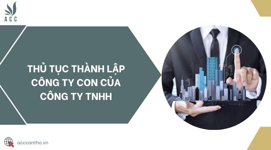 Thủ tục thành lập công ty con của công ty TNHH 