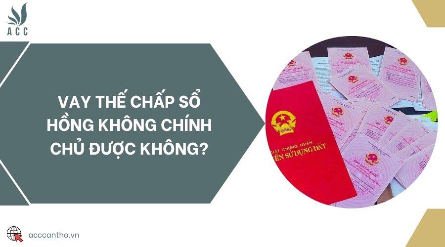 Vay thế chấp sổ hồng không chính chủ được không?