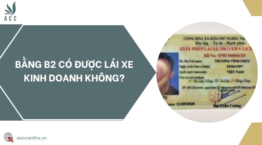 Bằng B2 có được lái xe fv888 không?