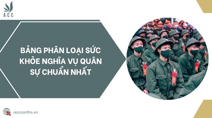 Bảng phân loại sức khỏe nghĩa vụ quân sự chuẩn nhất