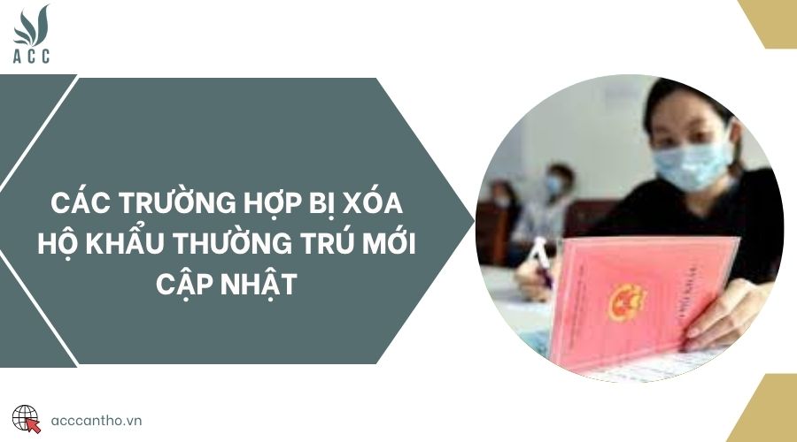 Các trường hợp bị xóa hộ khẩu thường trú mới cập nhật