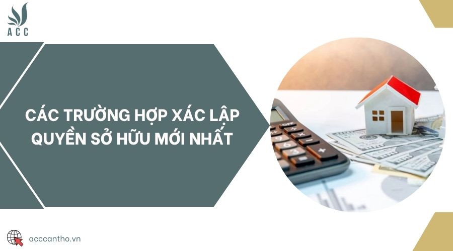 Các trường hợp xác lập quyền sở hữu mới nhất