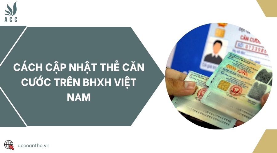 Cách cập nhật thẻ căn cước trên BHXH Việt Nam