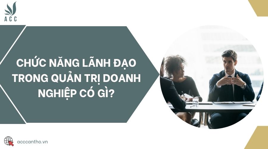 Chức năng lãnh đạo trong quản trị doanh nghiệp có gì?