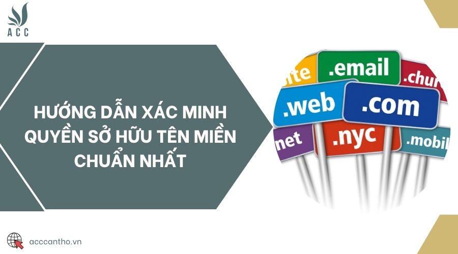 Hướng dẫn xác minh quyền sở hữu tên miền chuẩn nhất