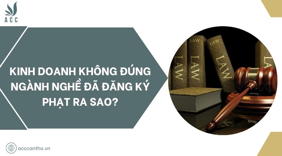 Kinh doanh không đúng ngành nghề đã đăng ký phạt ra sao?