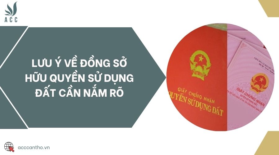 Lưu ý về đồng sở hữu quyền sử dụng đất cần nắm rõ