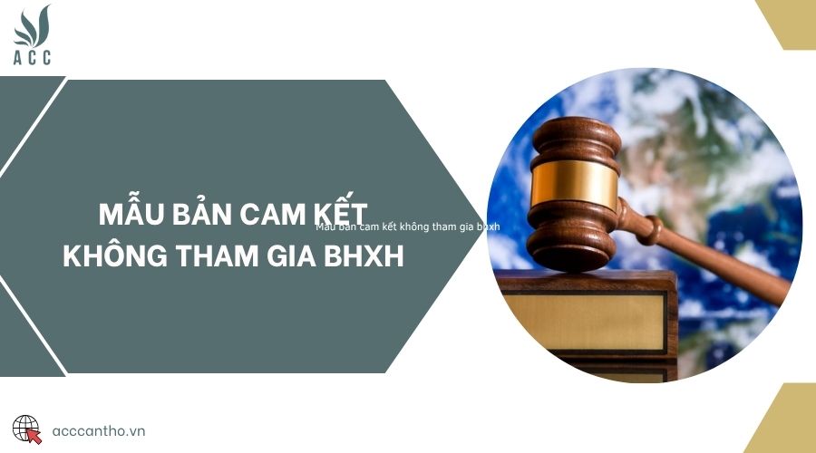 Mẫu bản cam kết không tham gia bhxh