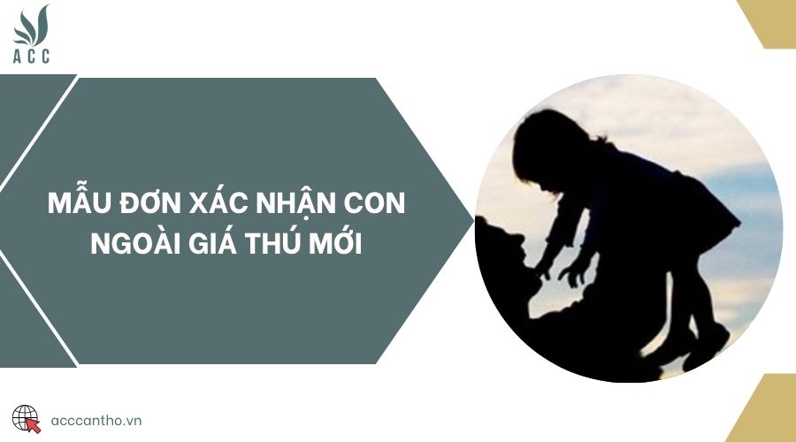 Mẫu đơn xác nhận con ngoài giá thú mới