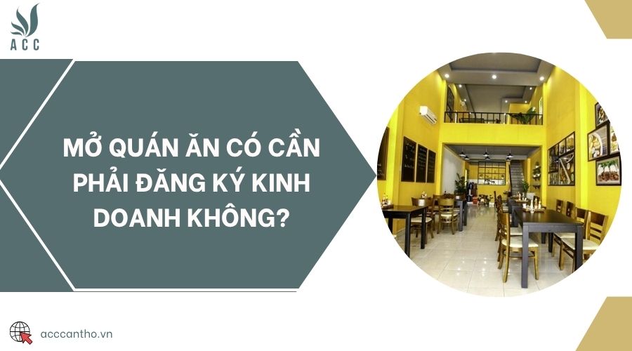 Mở quán ăn có cần phải đăng ký fv888 không?