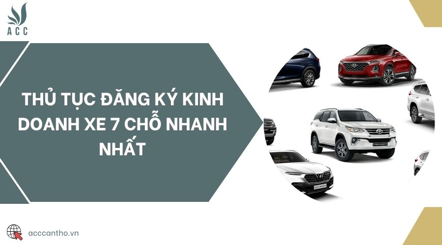 Thủ tục đăng ký fv888 xe 7 chỗ nhanh nhất