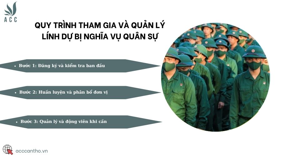 Quy trình tham gia và quản lý lính dự bị nghĩa vụ quân sự