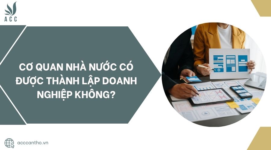 Cơ quan nhà nước có được thành lập doanh nghiệp không?