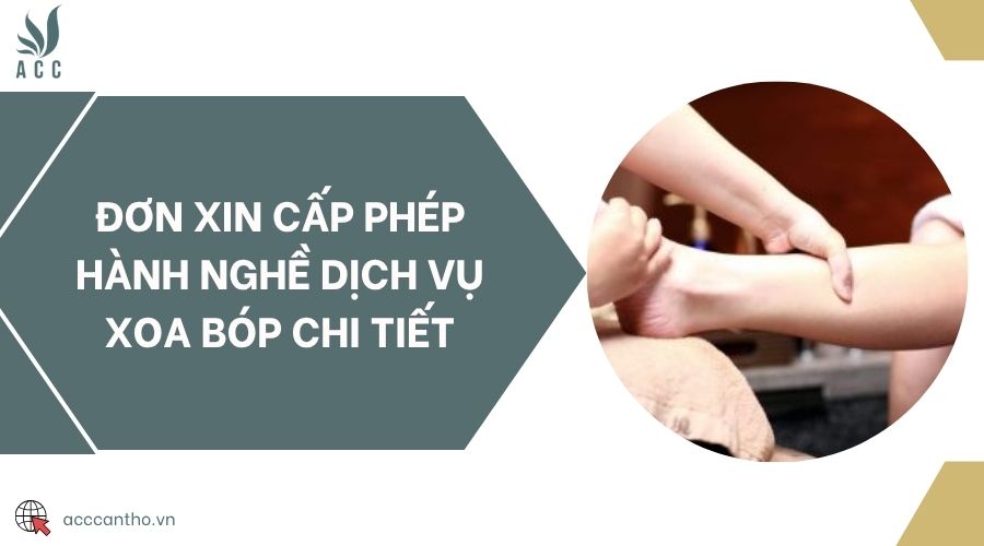 Đơn xin cấp phép hành nghề fv888 xoa bóp chi tiết