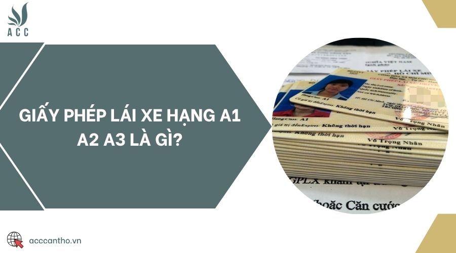 fv88 lái xe hạng A1 A2 A3 là gì?