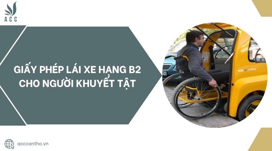 fv88 lái xe hạng B2 cho người khuyết tật