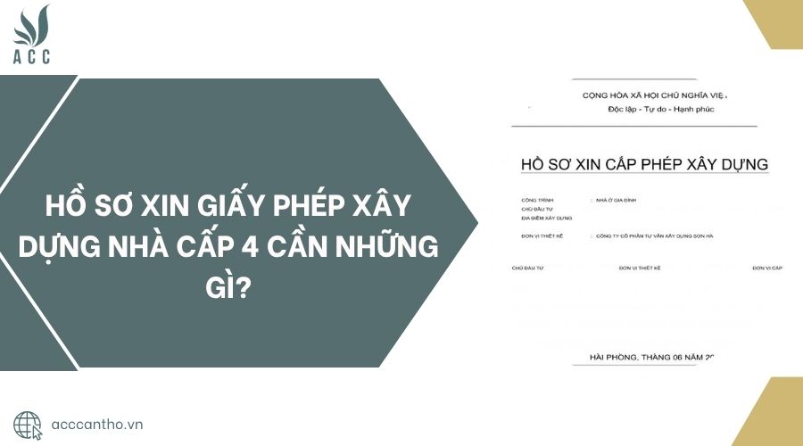 Hồ sơ xin giấy phép fv88 vn nhà cấp 4 cần những gì?