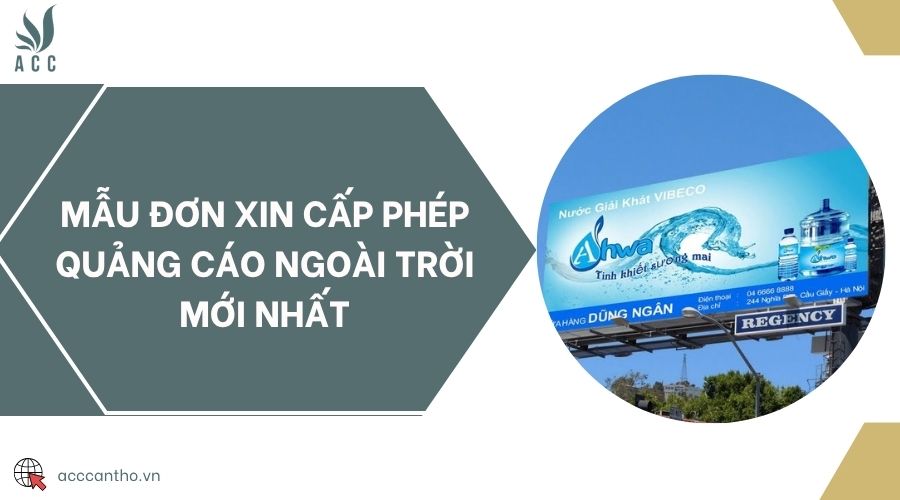 Mẫu đơn xin cấp phép quảng cáo ngoài trời mới nhất