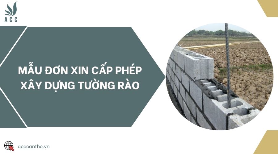 Mẫu đơn xin cấp phép fv88 vn tường rào