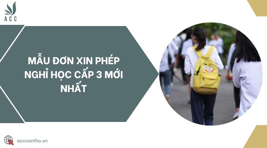 Mẫu đơn xin phép nghỉ học cấp 3 mới nhất