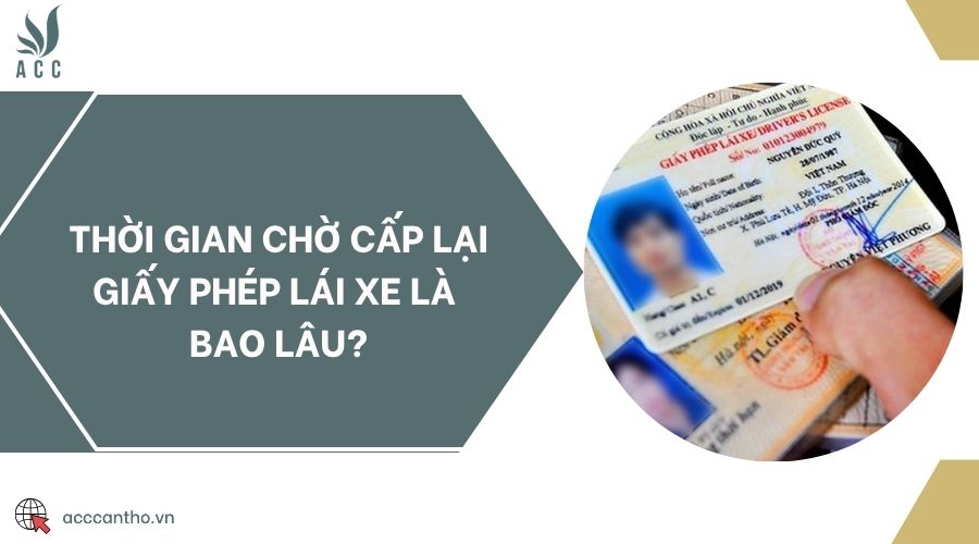 Thời gian chờ cấp lại giấy phép lái xe là bao lâu?