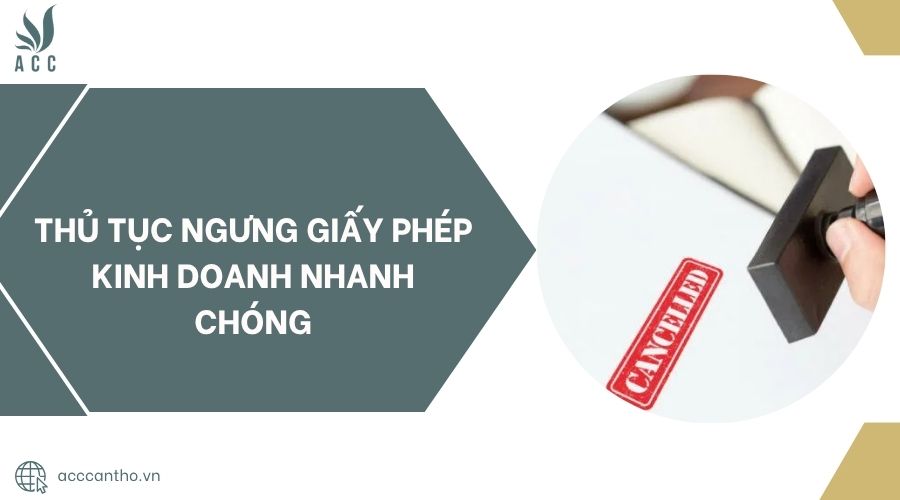 Thủ tục ngưng giấy phép fv888 nhanh chóng