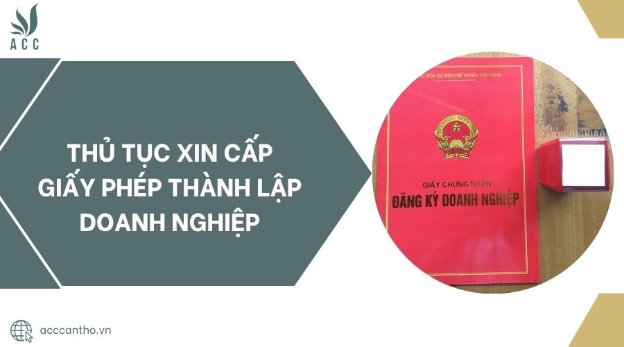 Thủ tục xin cấp giấy phép thành lập doanh nghiệp