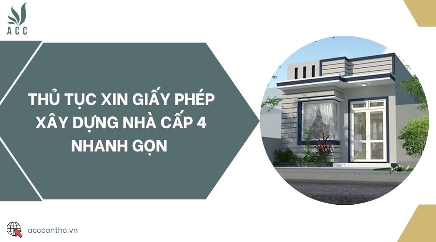 Thủ tục xin giấy phép fv88 vn nhà cấp 4 nhanh gọn 