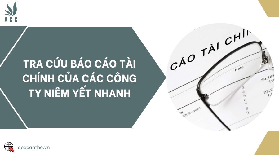 Tra cứu báo cáo tài chính của các công ty niêm yết nhanh