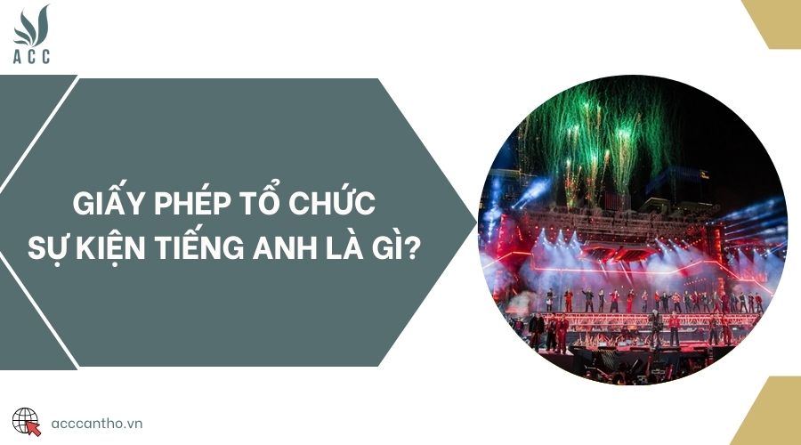 fv88 tổ chức sự kiện tiếng Anh là gì? 