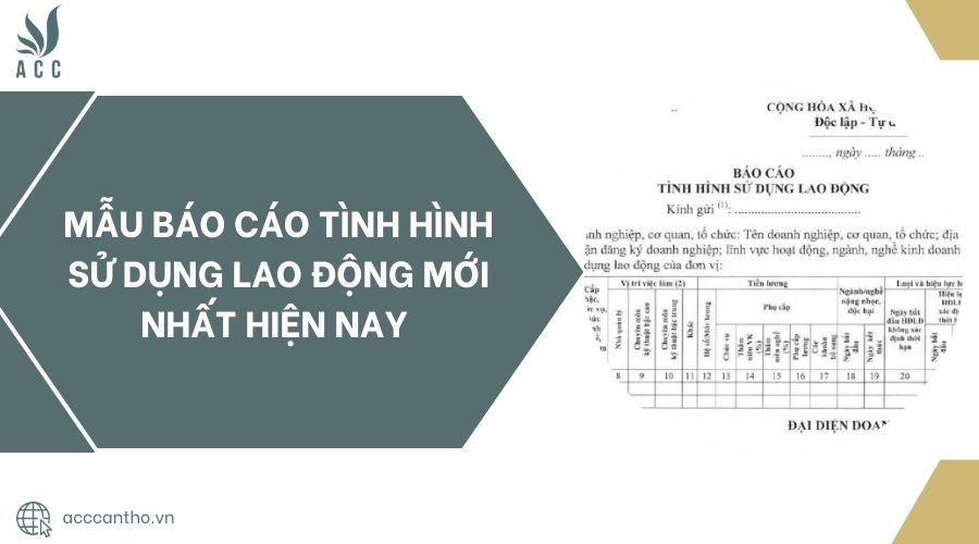 Mẫu báo cáo tình hình sử dụng fv88 link mới nhất hiện nay 