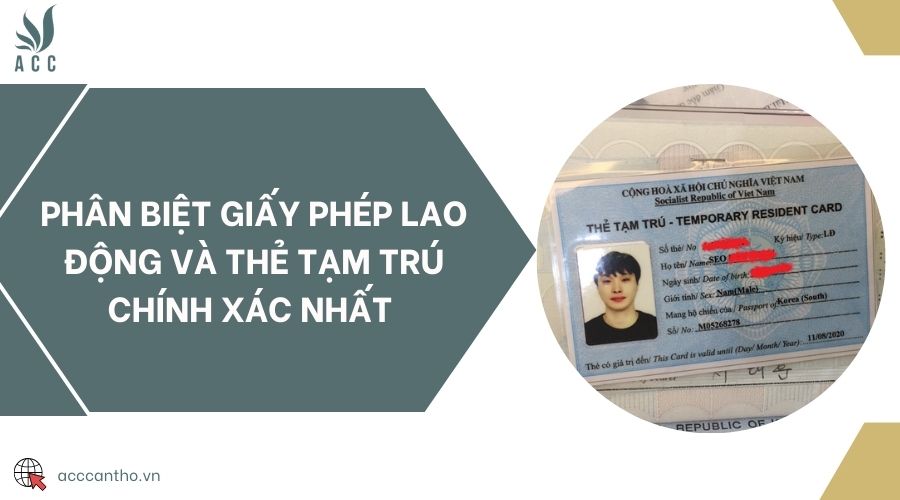 Phân biệt giấy phép fv88 link và thẻ tạm trú chính xác nhất 