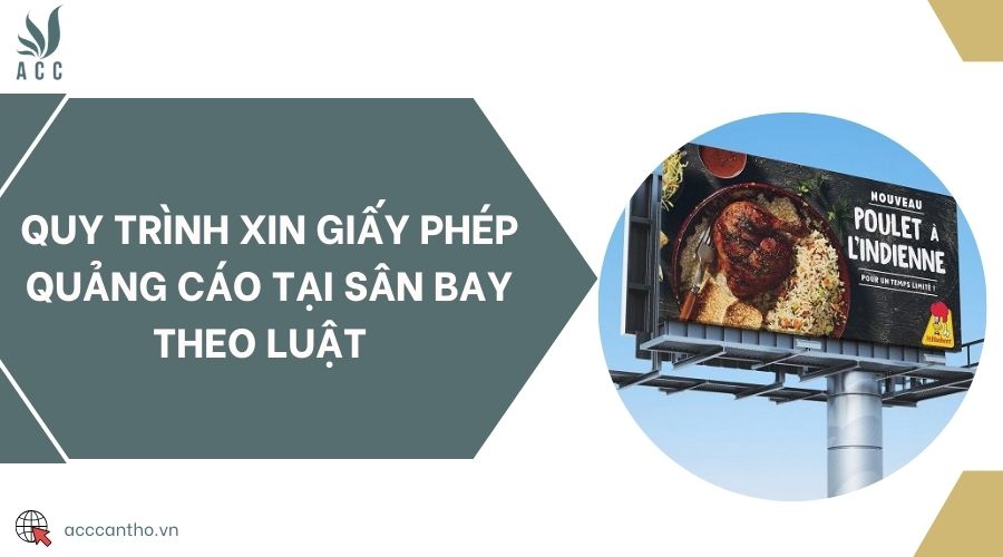 Quy trình xin giấy phép quảng cáo tại sân bay theo luật