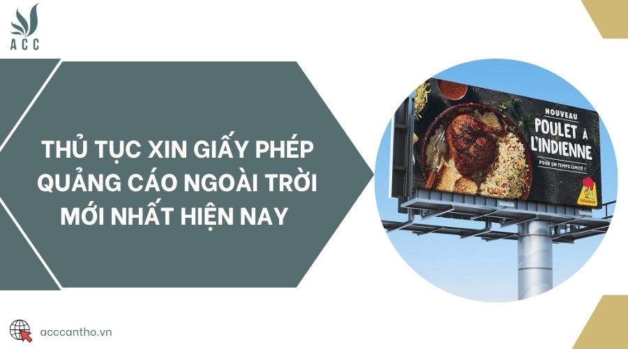 Thủ tục xin giấy phép quảng cáo ngoài trời mới nhất hiện nay 