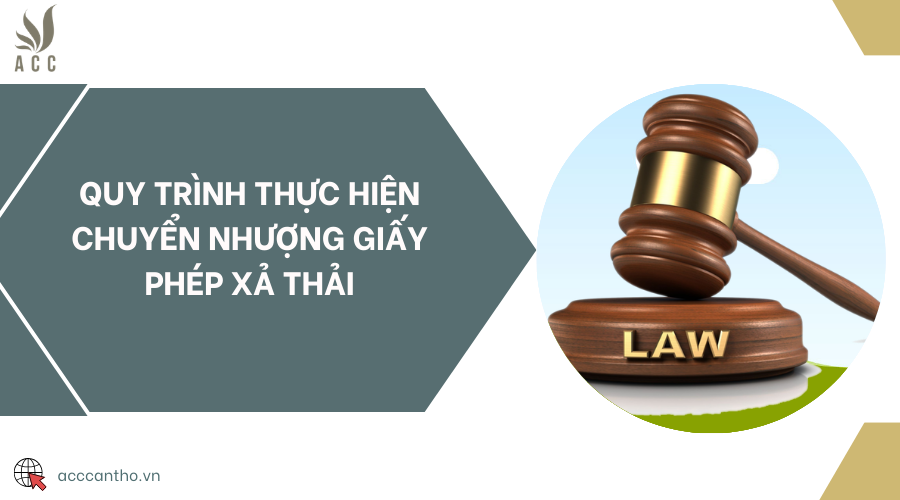 Quy trình thực hiện chuyển nhượng giấy phép xả thải
