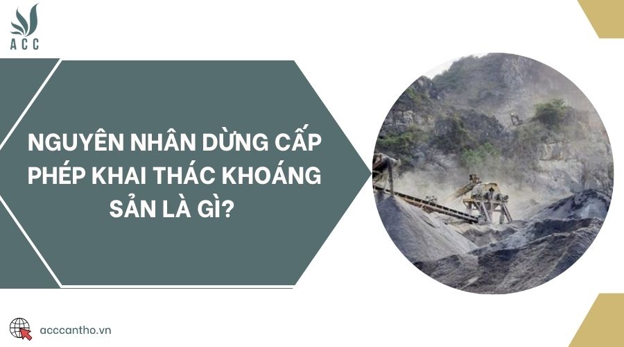 Nguyên nhân dừng cấp phép khai thác khoáng sản là gì?