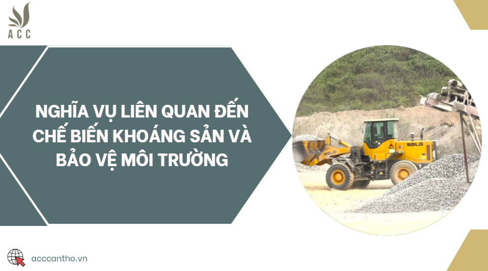Nghĩa vụ liên quan đến chế biến khoáng sản và bảo vệ fv88 nhà cái