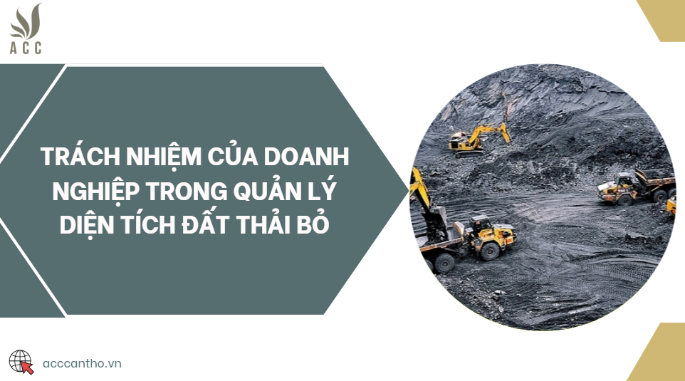 Trách nhiệm của doanh nghiệp trong quản lý diện tích đất thải bỏ