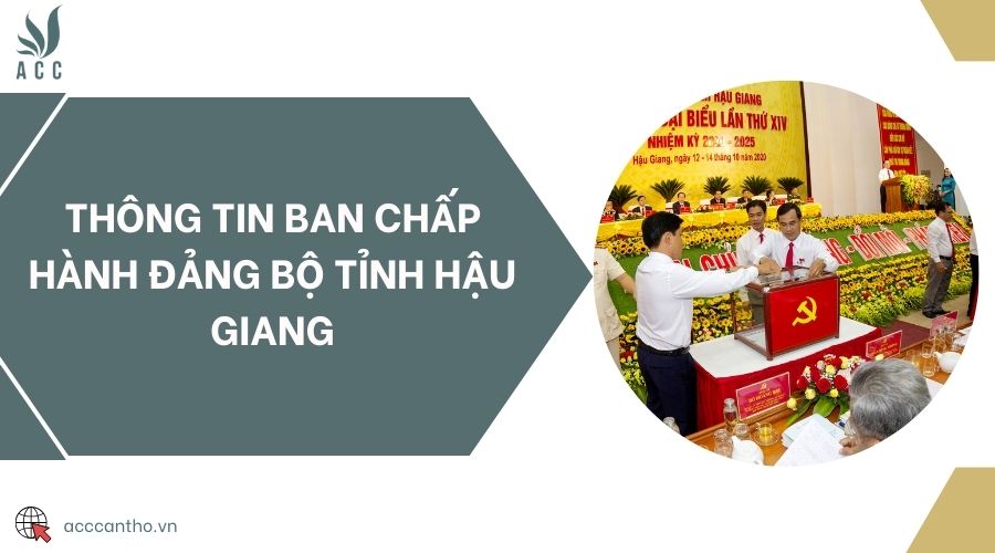 Thông tin Ban Chấp hành Đảng bộ tỉnh Hậu Giang