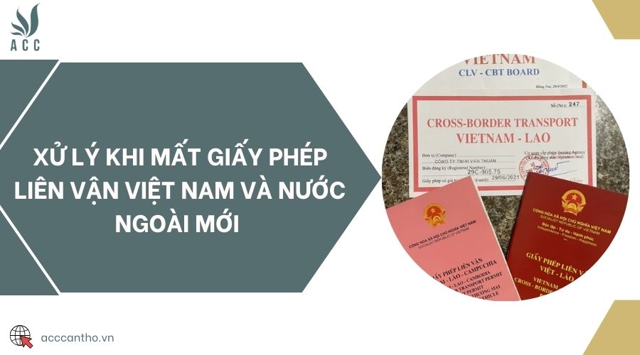 Xử lý khi mất giấy phép liên vận Việt Nam và nước ngoài mới 