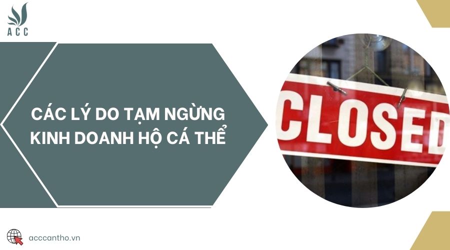 Các lý do tạm ngừng fv888 hộ cá thể