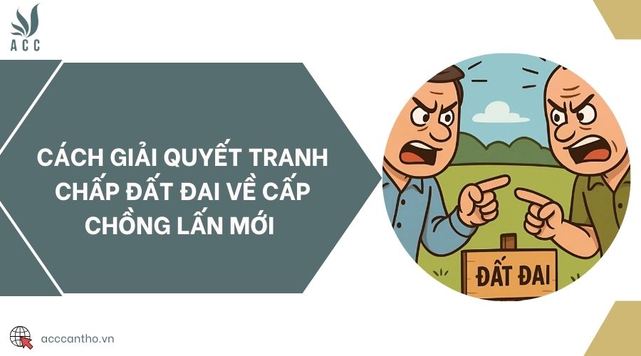 Cách giải quyết tranh chấp đất đai về cấp chồng lấn mới 