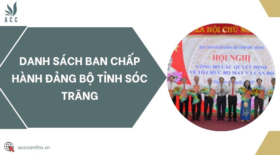 Danh sách Ban Chấp hành Đảng bộ tỉnh Sóc Trăng