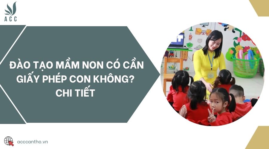Đào tạo mầm non có cần giấy phép con không? Chi tiết 