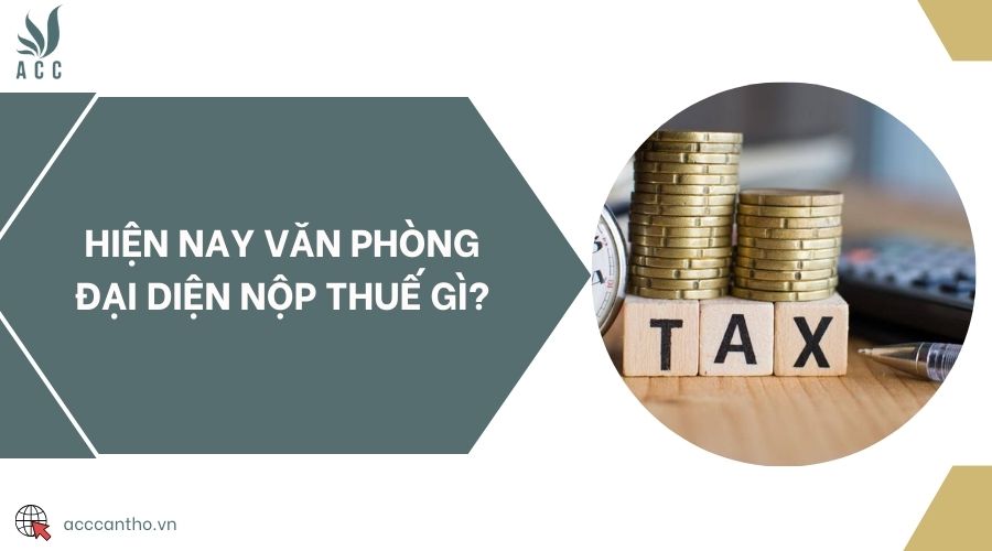 Hiện nay văn phòng đại diện nộp thuế gì?