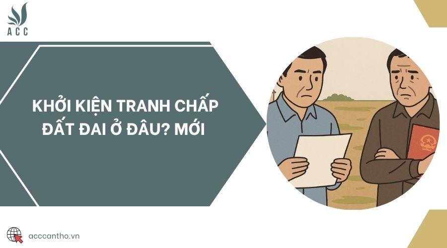 Khởi kiện tranh chấp đất đai ở đâu? Mới 