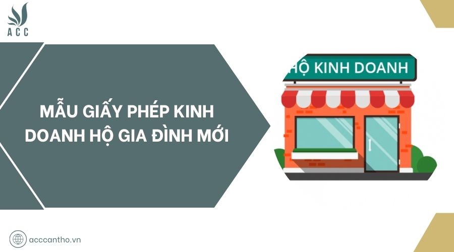Mẫu giấy phép fv888 hộ gia đình mới