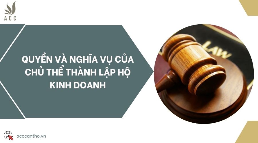 Quyền và nghĩa vụ của chủ thể thành lập hộ fv888