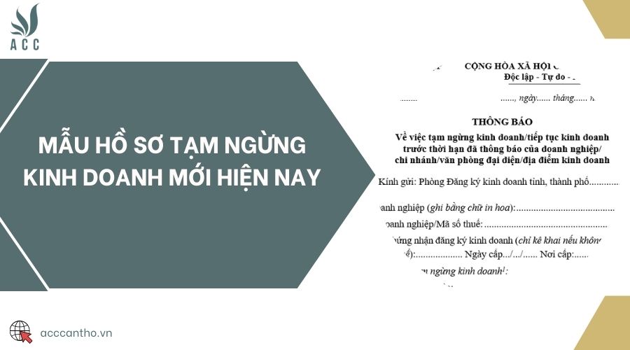 Mẫu hồ sơ tạm ngừng fv888 mới hiện nay 