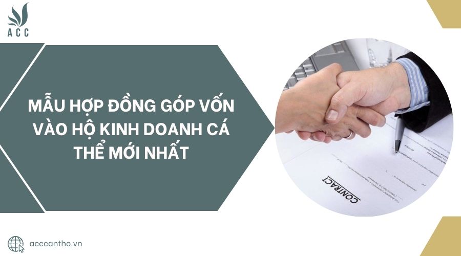 Mẫu hợp đồng góp vốn vào hộ fv888 cá thể mới nhất